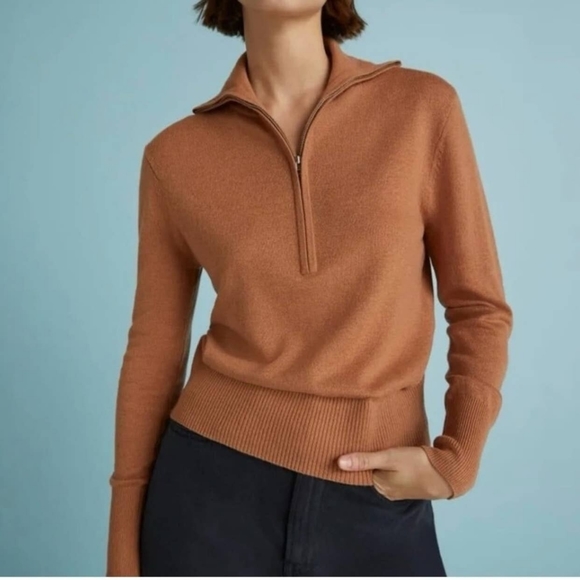 Everlane Sweaters - EVERLANE Women's Sweater, The Luxe Merino Half Zip, Size XS